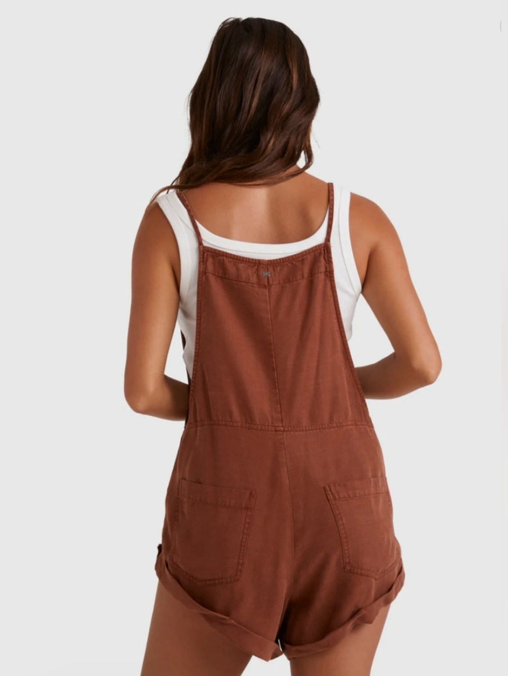 Billabong Rust Red Short Overalls - Picture 5 of 12